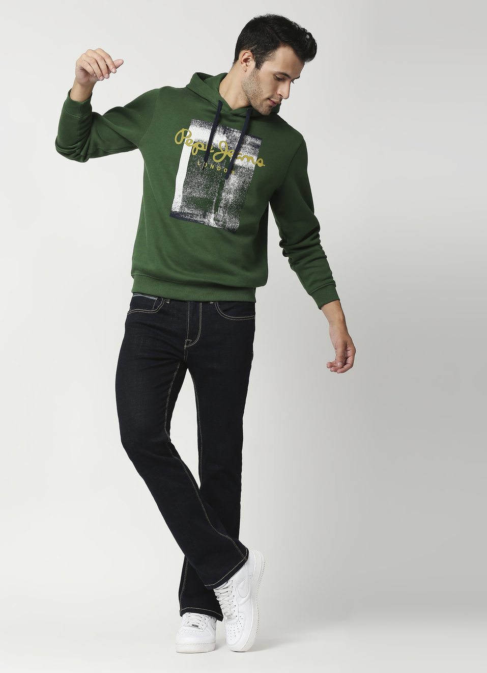 Bootcut Slim Fit Mid Waist Boot Leg Jeans, , large image number 5