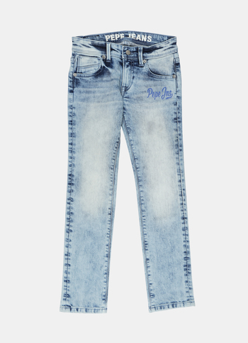 Cashed Mid Waist Slim Fit Denim