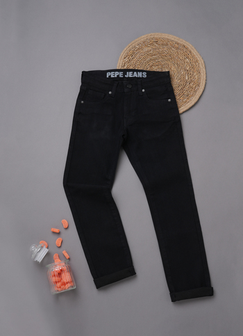 Cashed Mid Waist Slim Fit Denim
