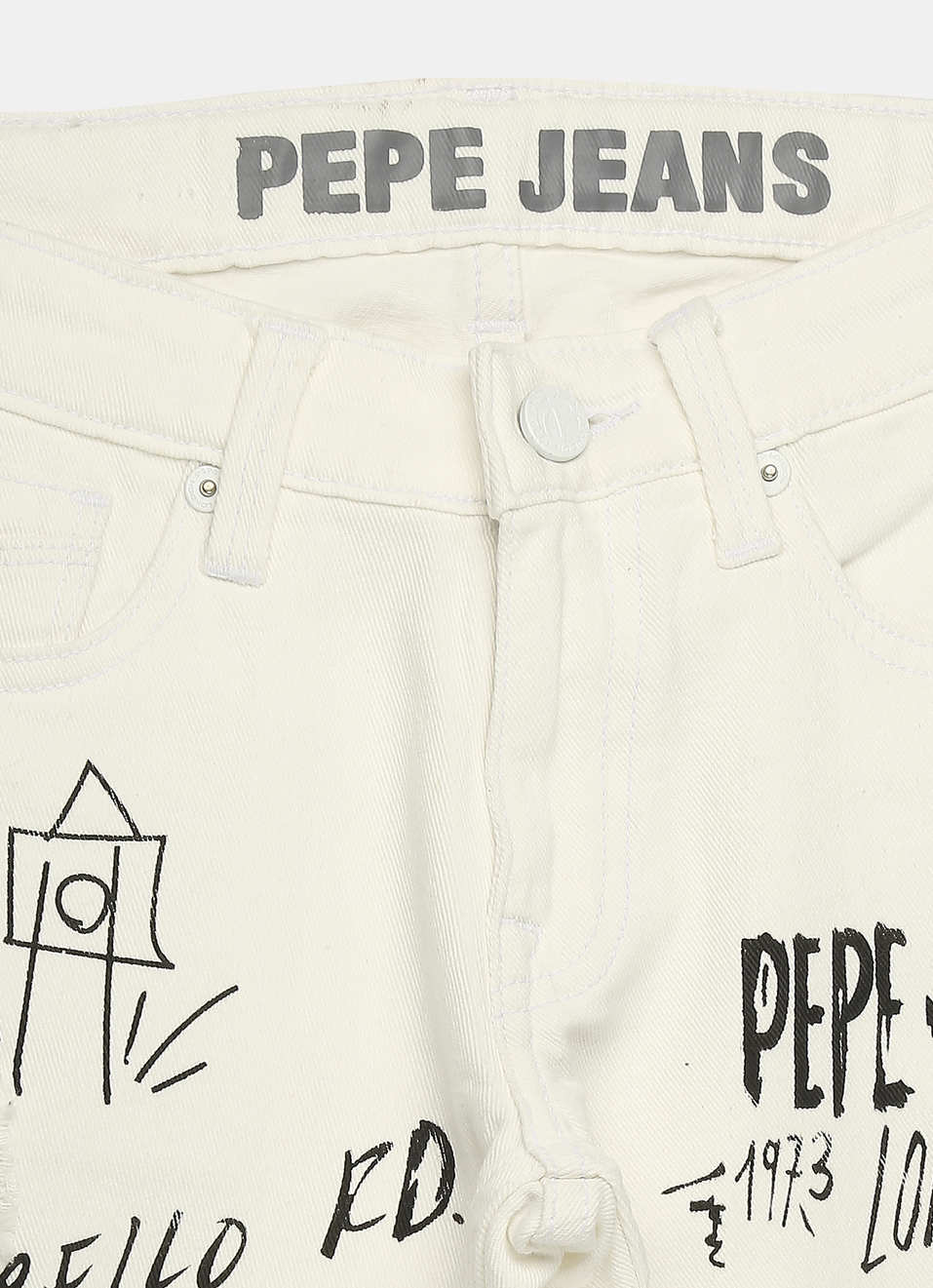 Rivet Mid Waist Regular Fit Denim, , large image number 3