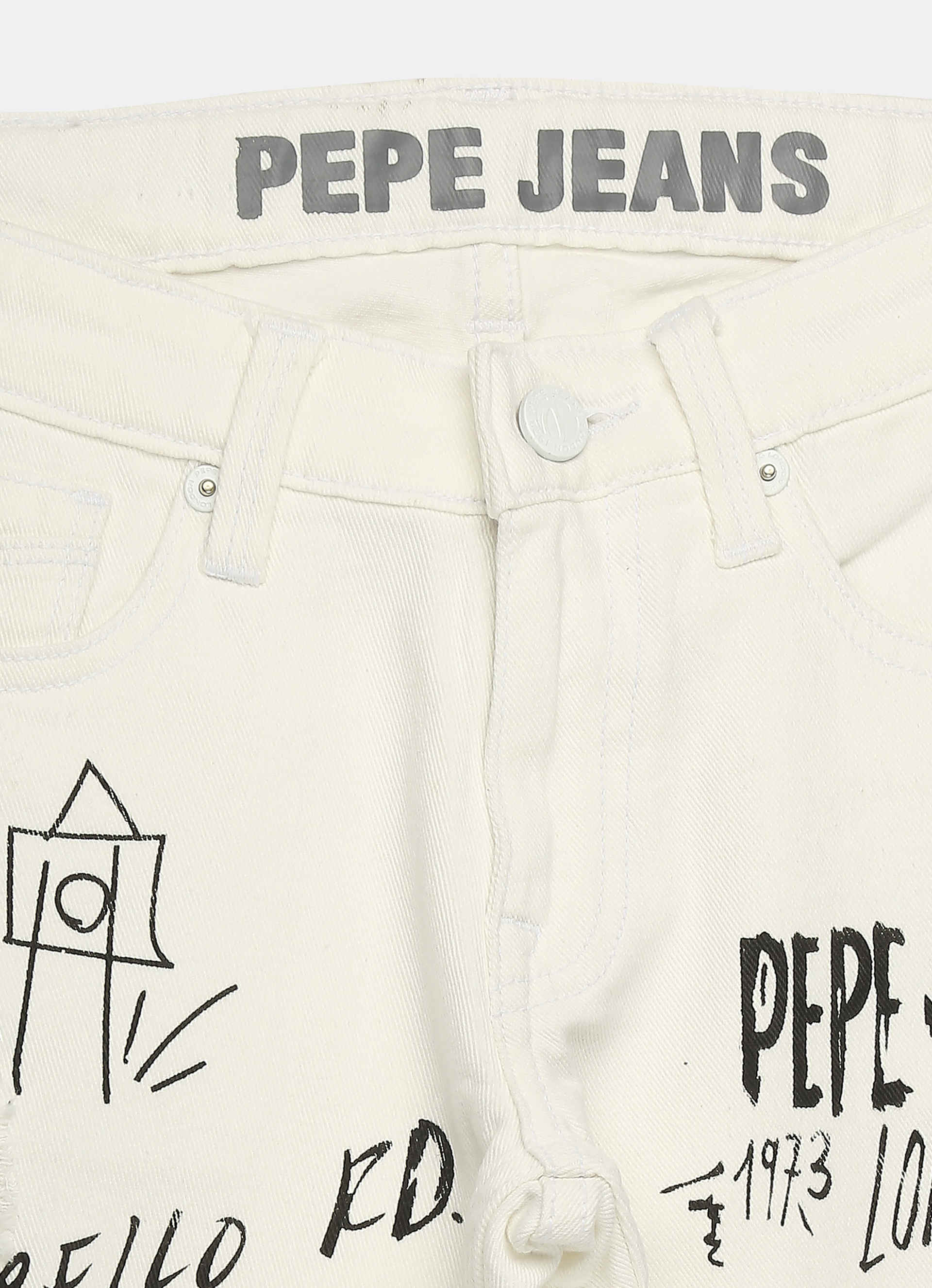 Rivet Mid Waist Regular Fit Denim, , large image number 4