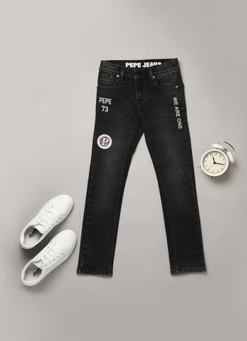 Cashed Mid Waist Slim Fit Denim