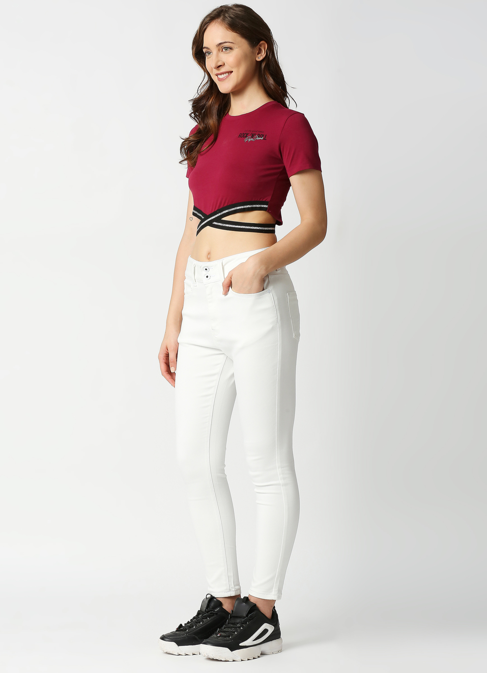 Dion Skinny Fit High Waist Jeans, , large image number 0