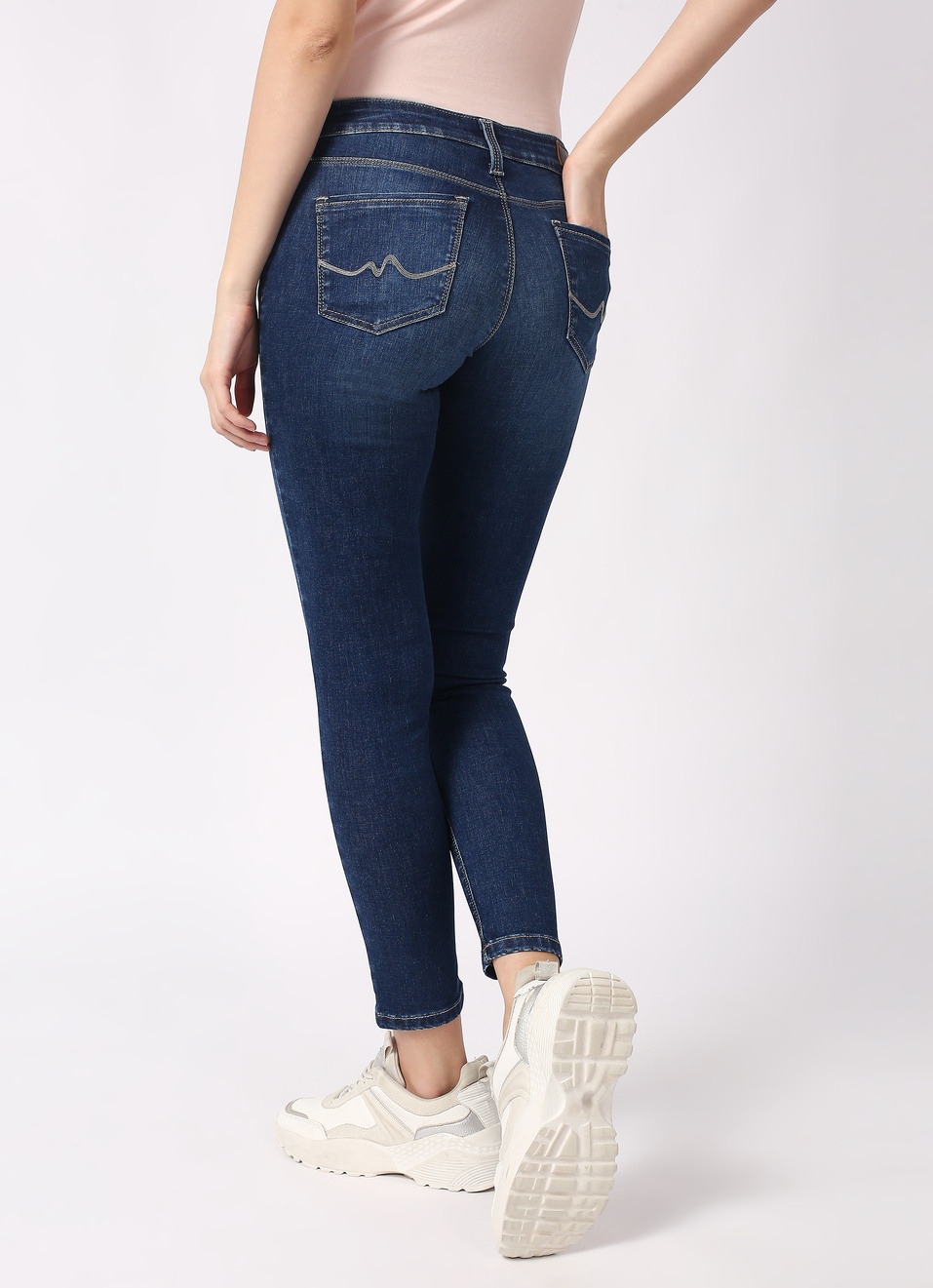 Lola Skinny Fit Mid Waist Jeans , , large image number 2