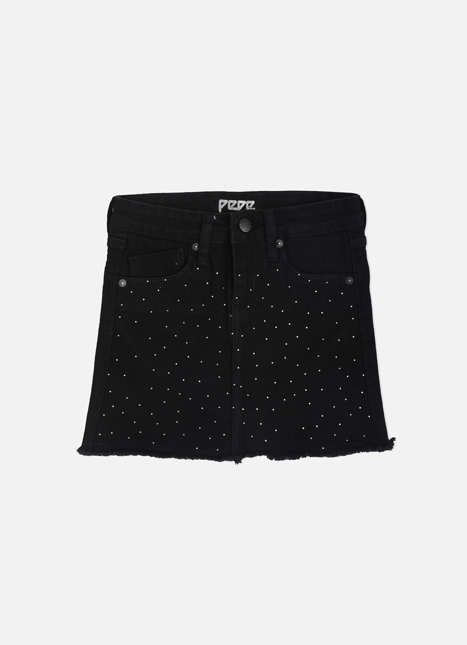 Zoe Embellished Denim Skirt, , large image number 1