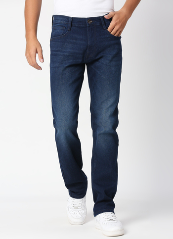 HOLBORNE Mid Rise Straight, Dark Blue Denim