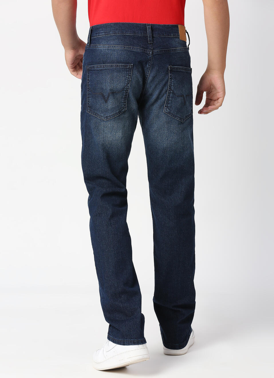 HOLBORNE Mid Rise Straight, Dark Blue Denim, , large image number 1
