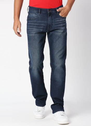 HOLBORNE Mid Rise Straight, Dark Blue Denim