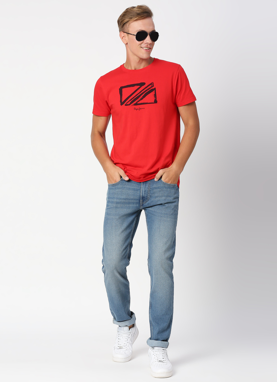 VAPOUR Mid Rise Jeans, Light Blue Denim, , large image number 3