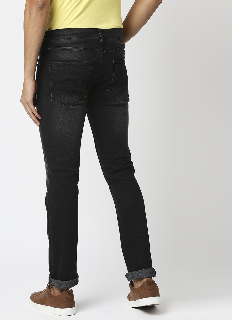 VAPOUR Mid Rise Jeans, Used Black Denim, , large image number 1