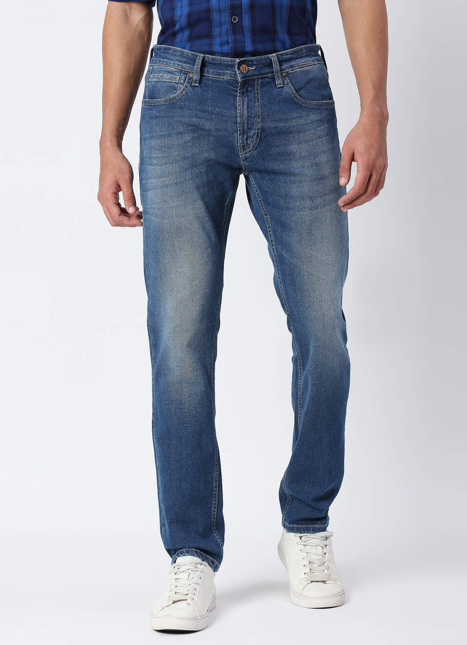 Vapour Slim Fit Mid Waist Jeans, , large image number 1