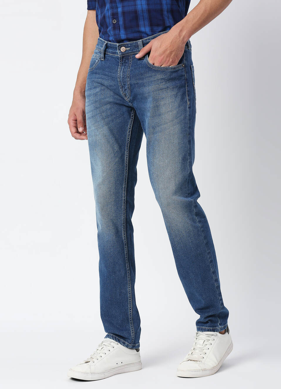 Vapour Slim Fit Mid Waist Jeans, , large image number 3