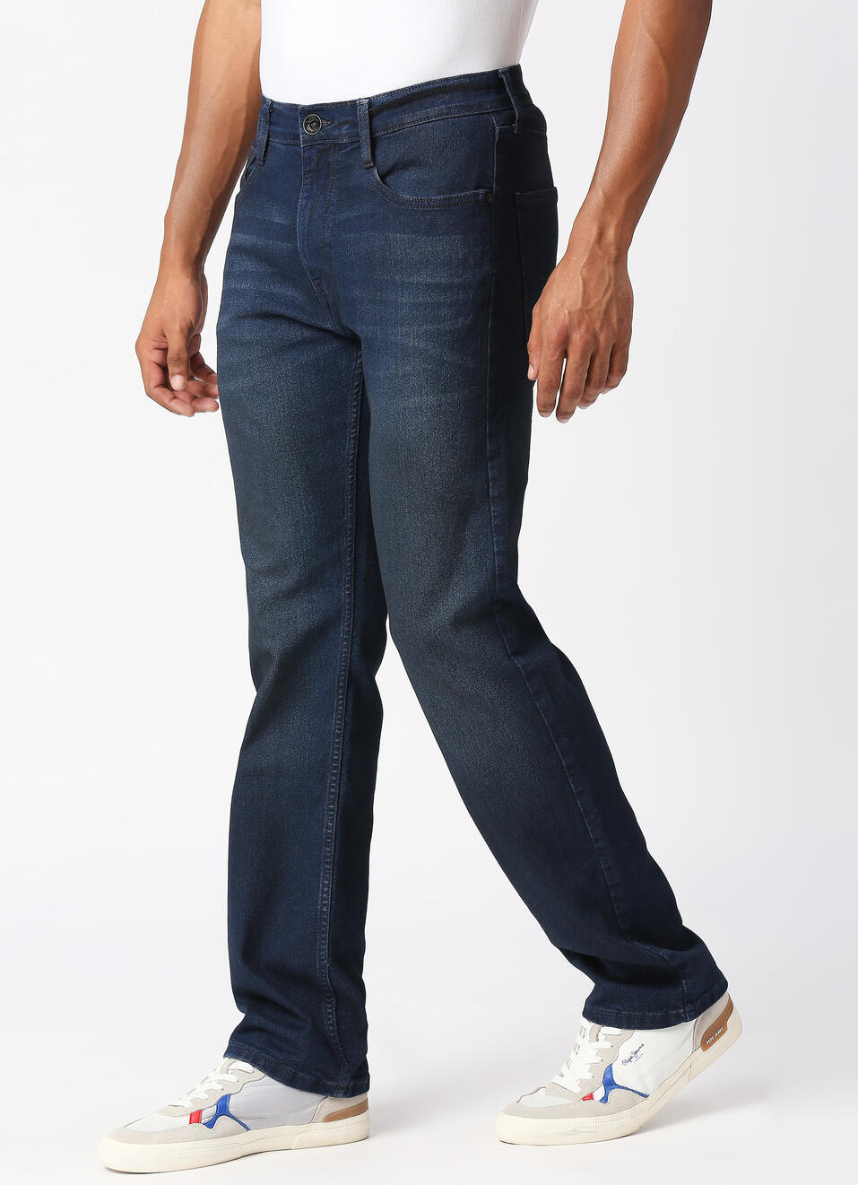 HOLBORNE Mid Rise Straight, Dark Blue Denim, , large image number 2