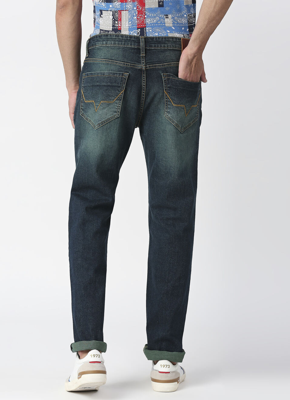 Holborne Regular Fit Mid Waist Straight Leg Jeans, , large image number 2