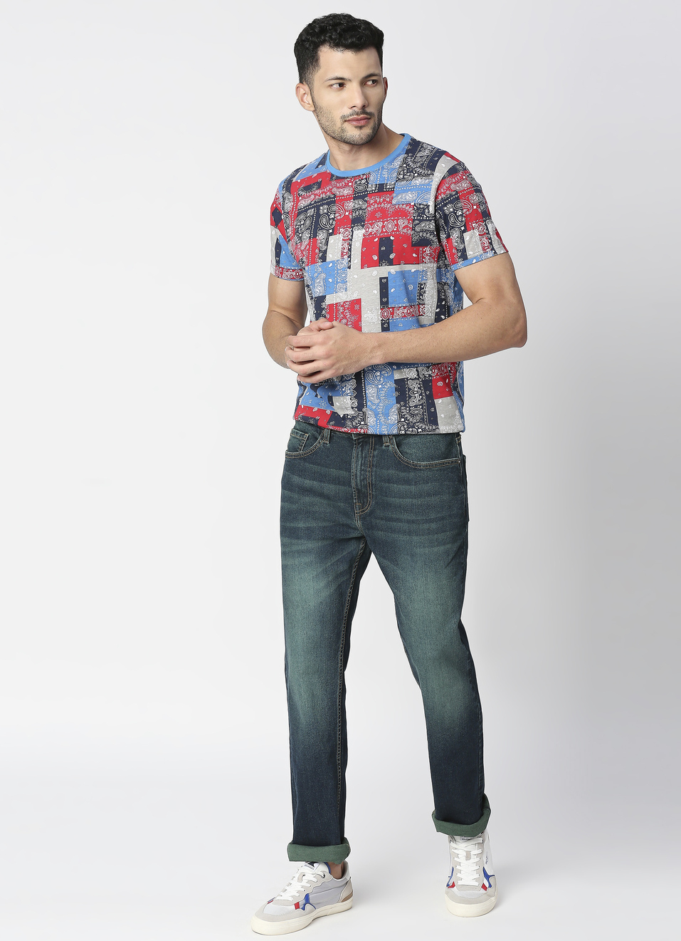 Holborne Regular Fit Mid Waist Straight Leg Jeans, , large image number 5