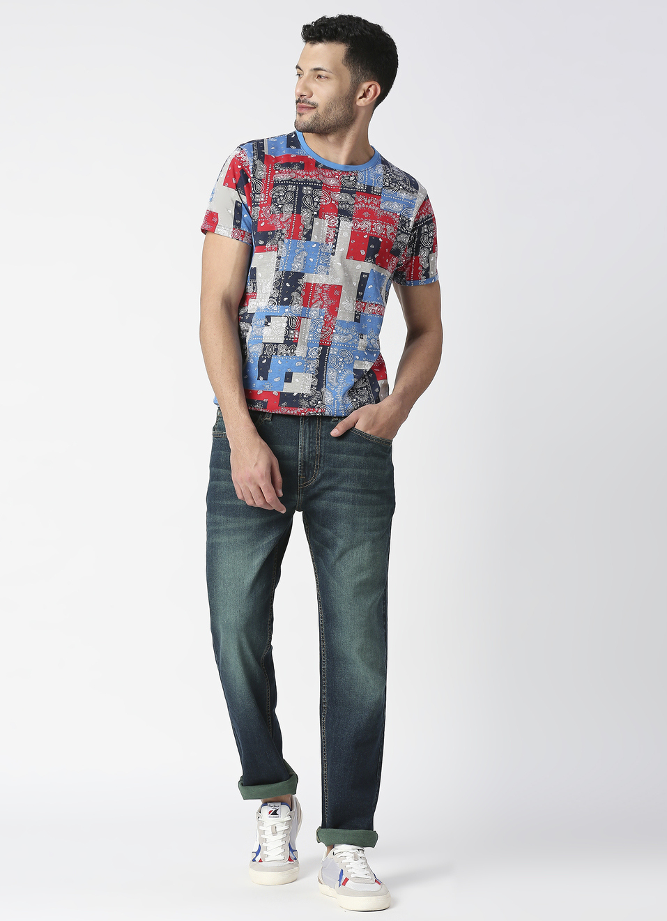 Holborne Regular Fit Mid Waist Straight Leg Jeans, , large image number 0