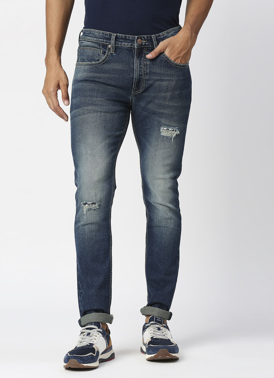 Vapour Slim Fit Mid Waist Jeans, , large image number 2