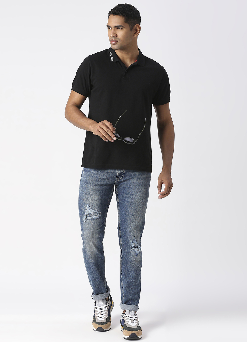 Tapered Vapour Tapered Fit Low Waist Jeans, , large image number 1