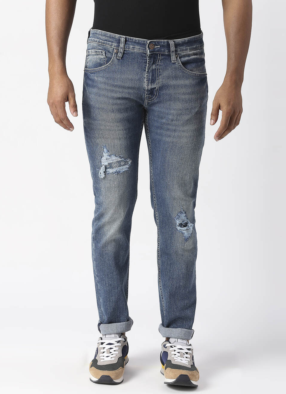 Tapered Vapour Tapered Fit Low Waist Jeans, , large image number 2