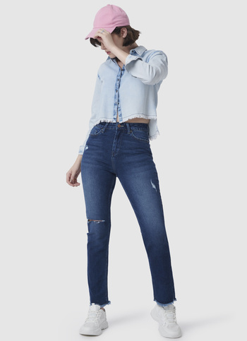 Dion Straight Fit High Waist Jeans