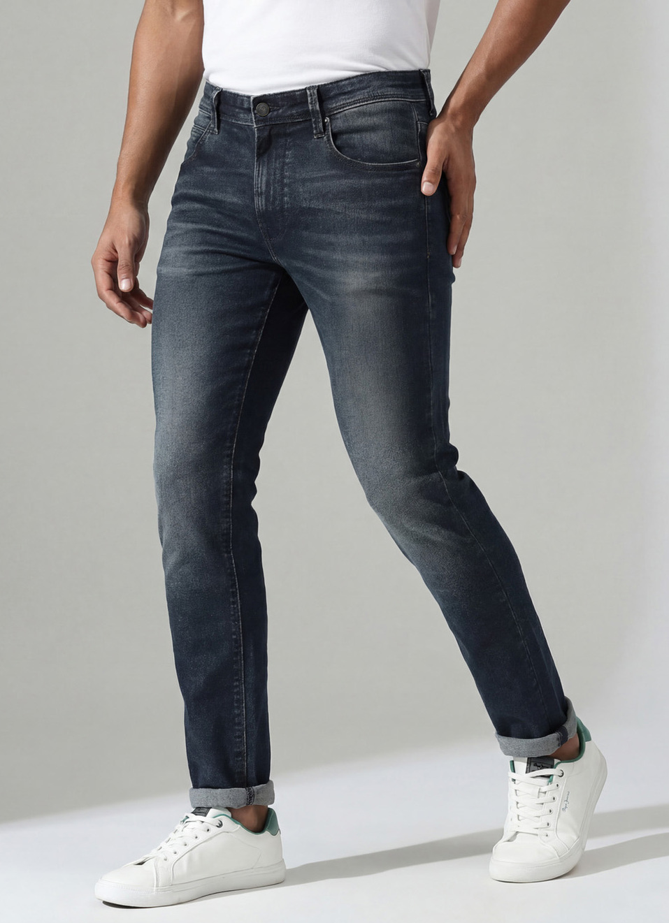 Tapered Vapour Tapered Fit Low Waist Jeans, , large image number 0