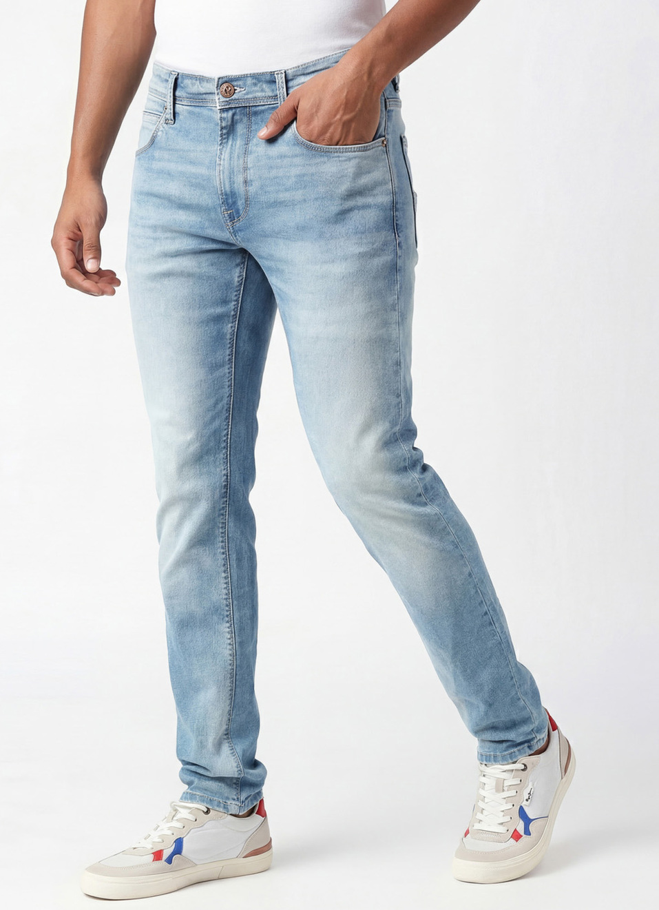 Tapered Vapour Tapered Fit Low Waist Jeans, , large image number 0