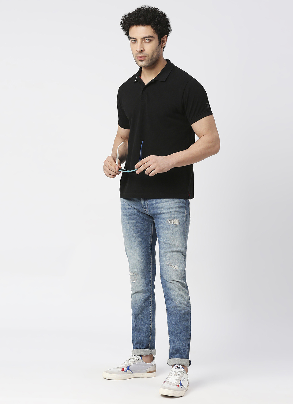 Vapour Slim Fit Mid Waist Jeans, , large image number 1