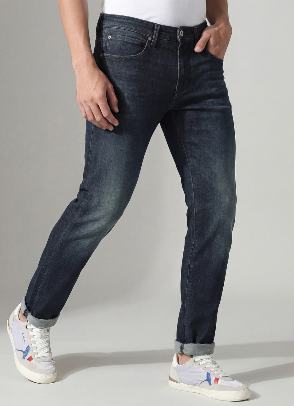 Vapour Slim Fit Mid Waist Jeans, , large image number 0