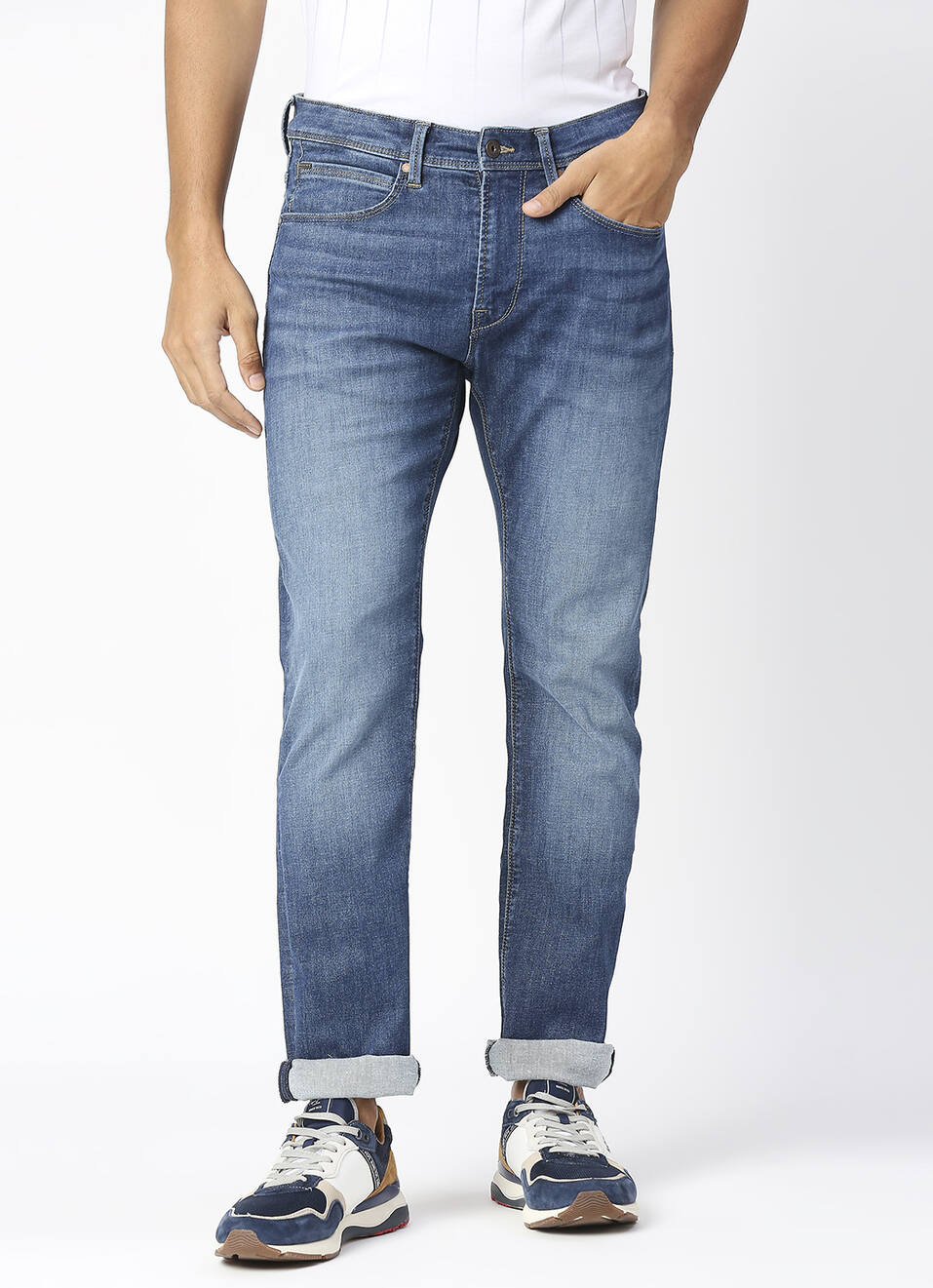 Vapour Slim Fit Mid Waist Jeans, , large image number 2