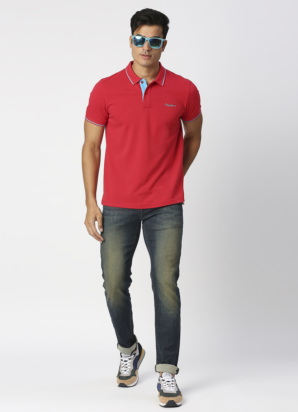 Vapour Slim Fit Mid Waist Jeans, , large image number 1