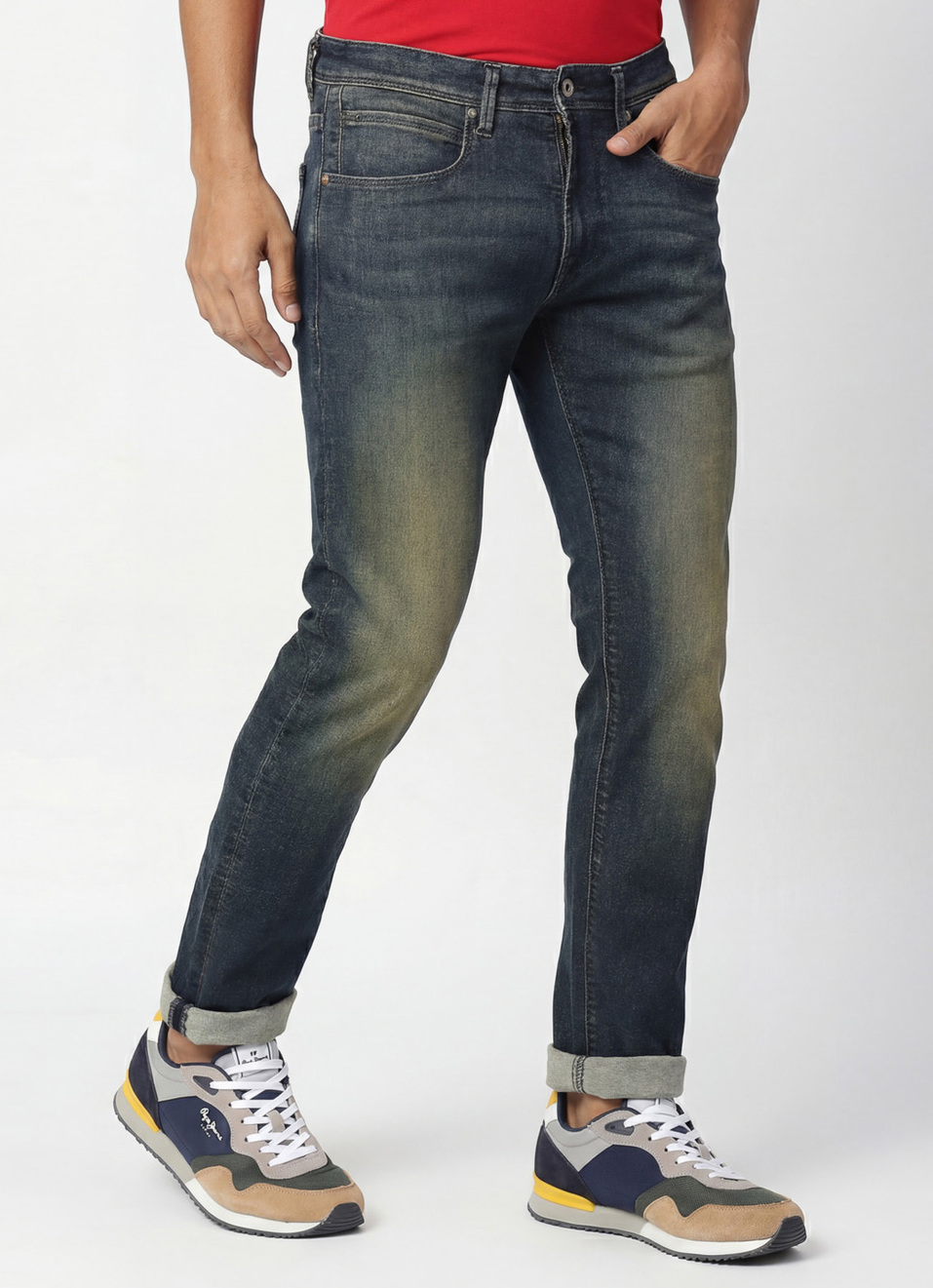 Vapour Slim Fit Mid Waist Jeans, , large image number 0
