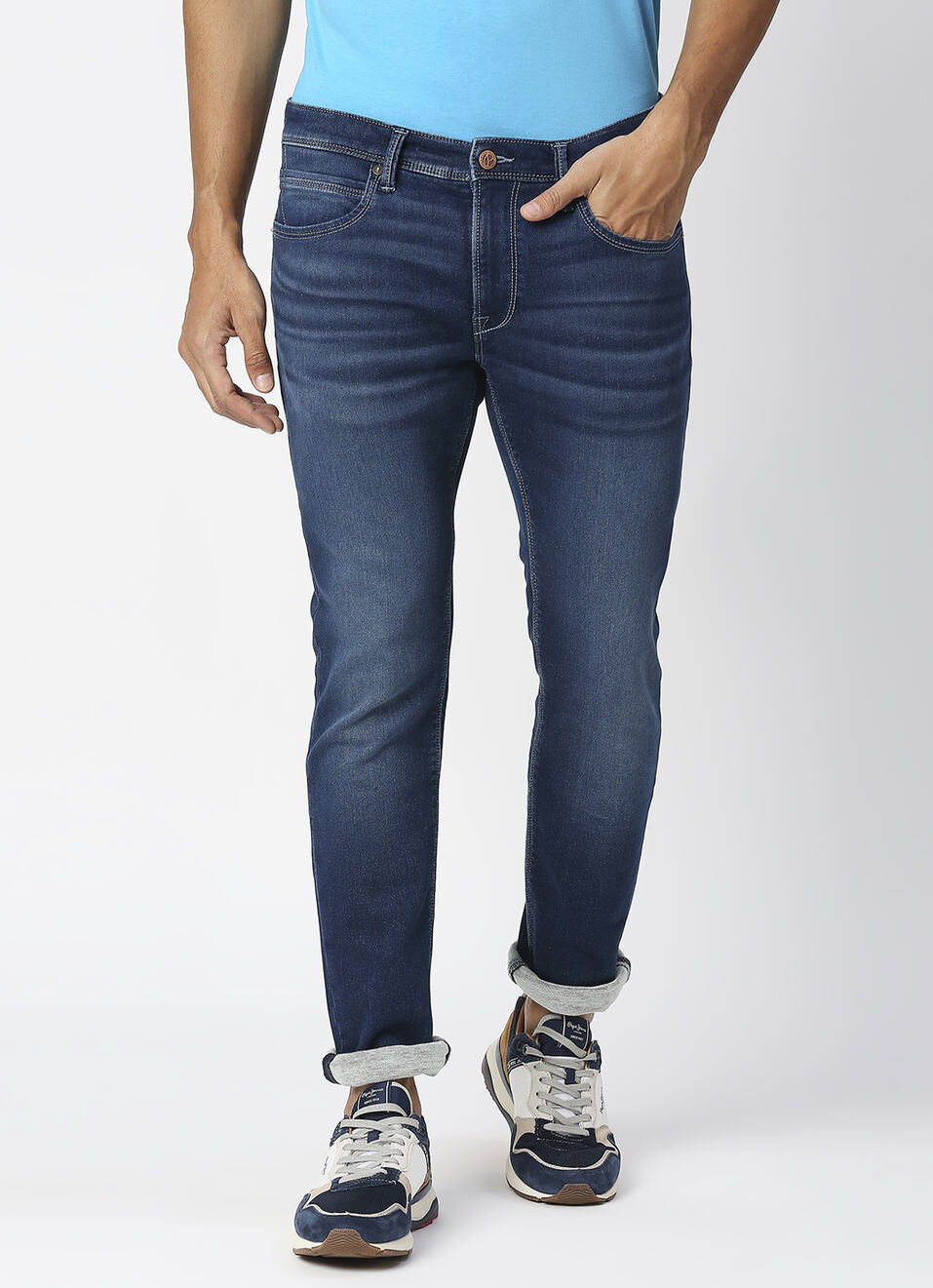 Tapered Vapour Tapered Fit Low Waist Jeans, , large image number 2