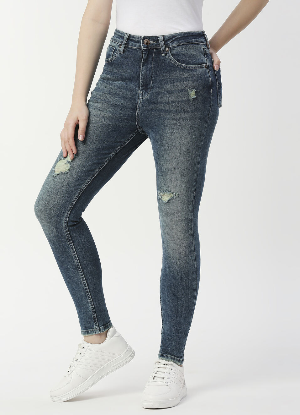 Dion Skinny Fit High Waist Jeans, , large image number 3