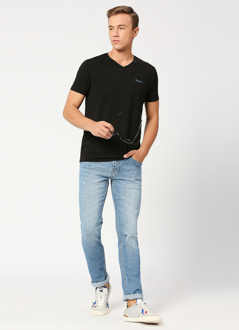 Vapour Slim Fit Mid Waist Jeans, , large image number 1