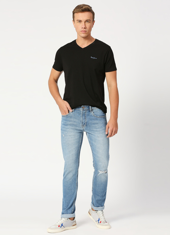 Vapour Slim Fit Mid Waist Jeans