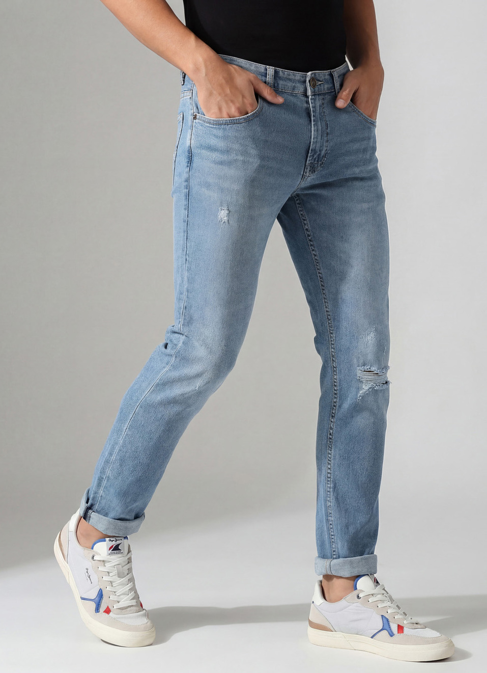 Vapour Slim Fit Mid Waist Jeans, , large image number 0