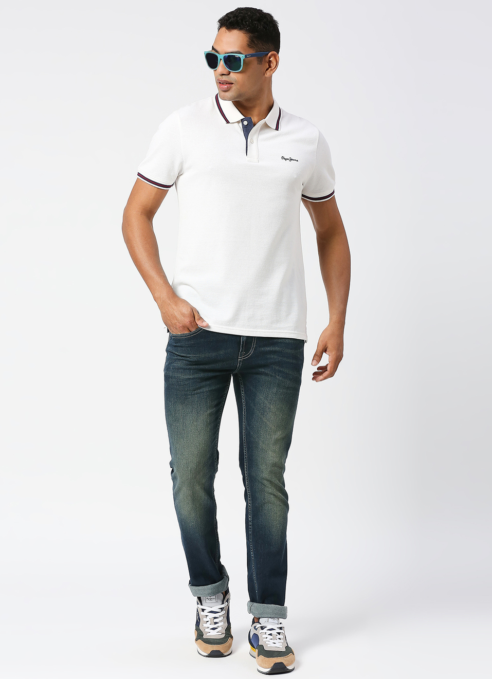 Vapour Slim Fit Mid Waist Jeans, , large image number 1