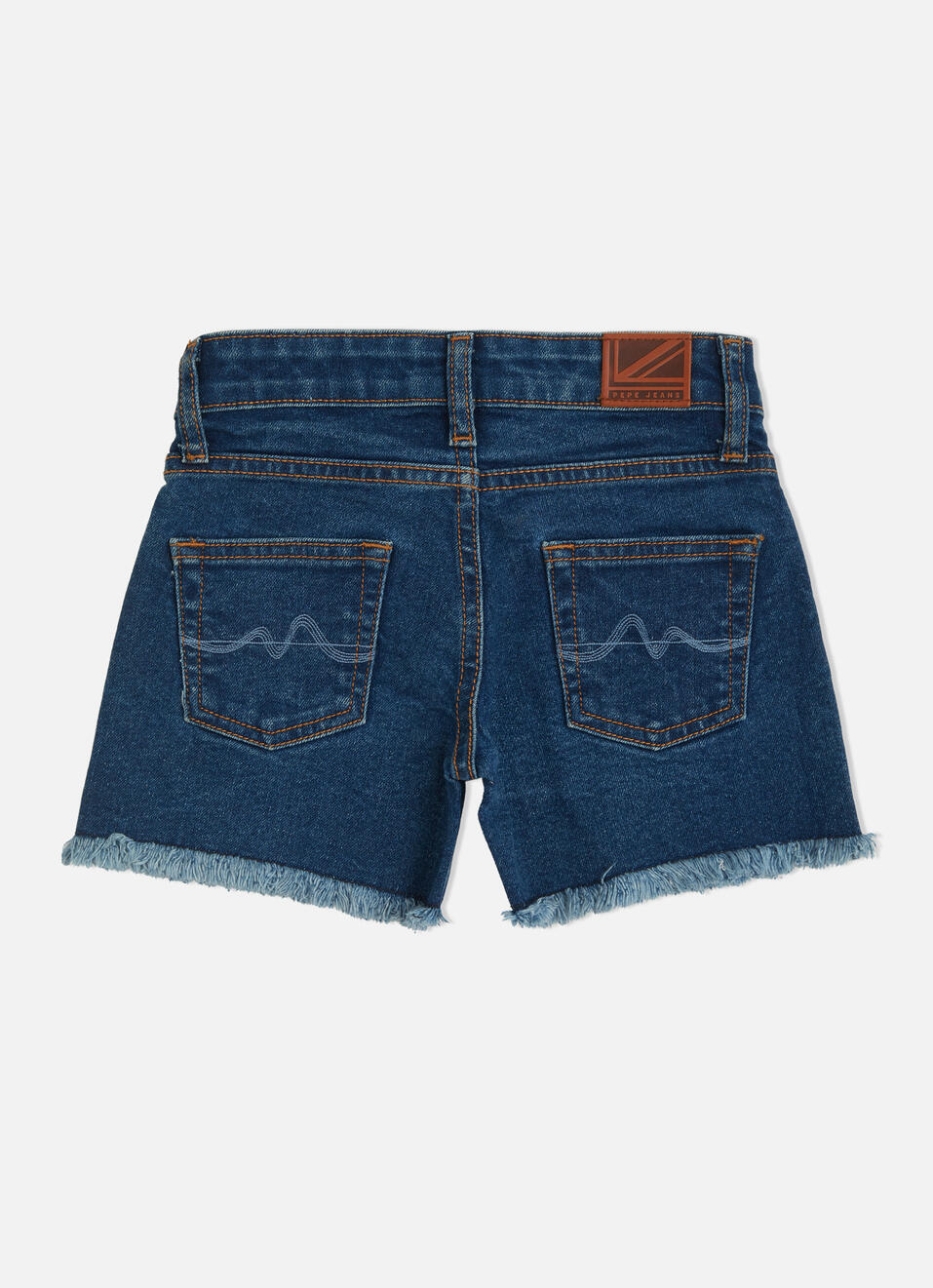 MID WASH DENIM SHORT, , large image number 2