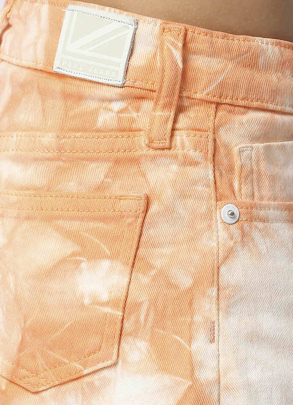 Tie & Dyed Denim Skirt, , large image number 4