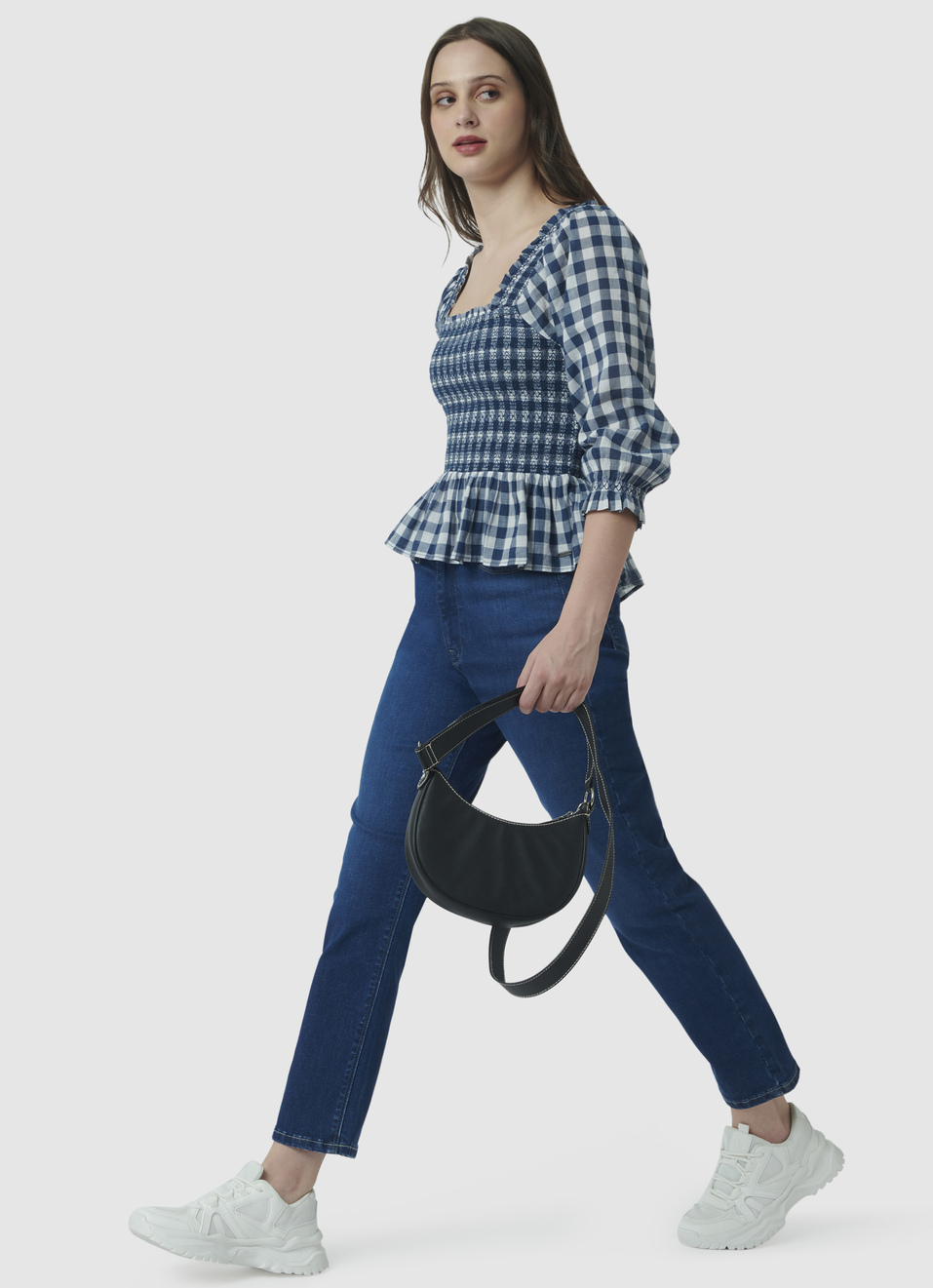 Dion Straight Fit High Waist Jeans, , large image number 0