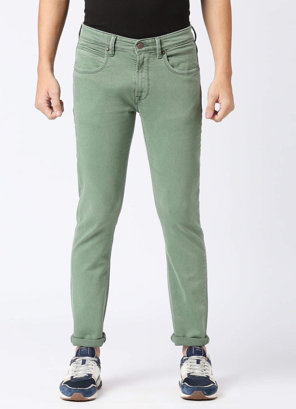 Tapered Vapour Tapered Fit Low Waist Jeans, , large image number 1