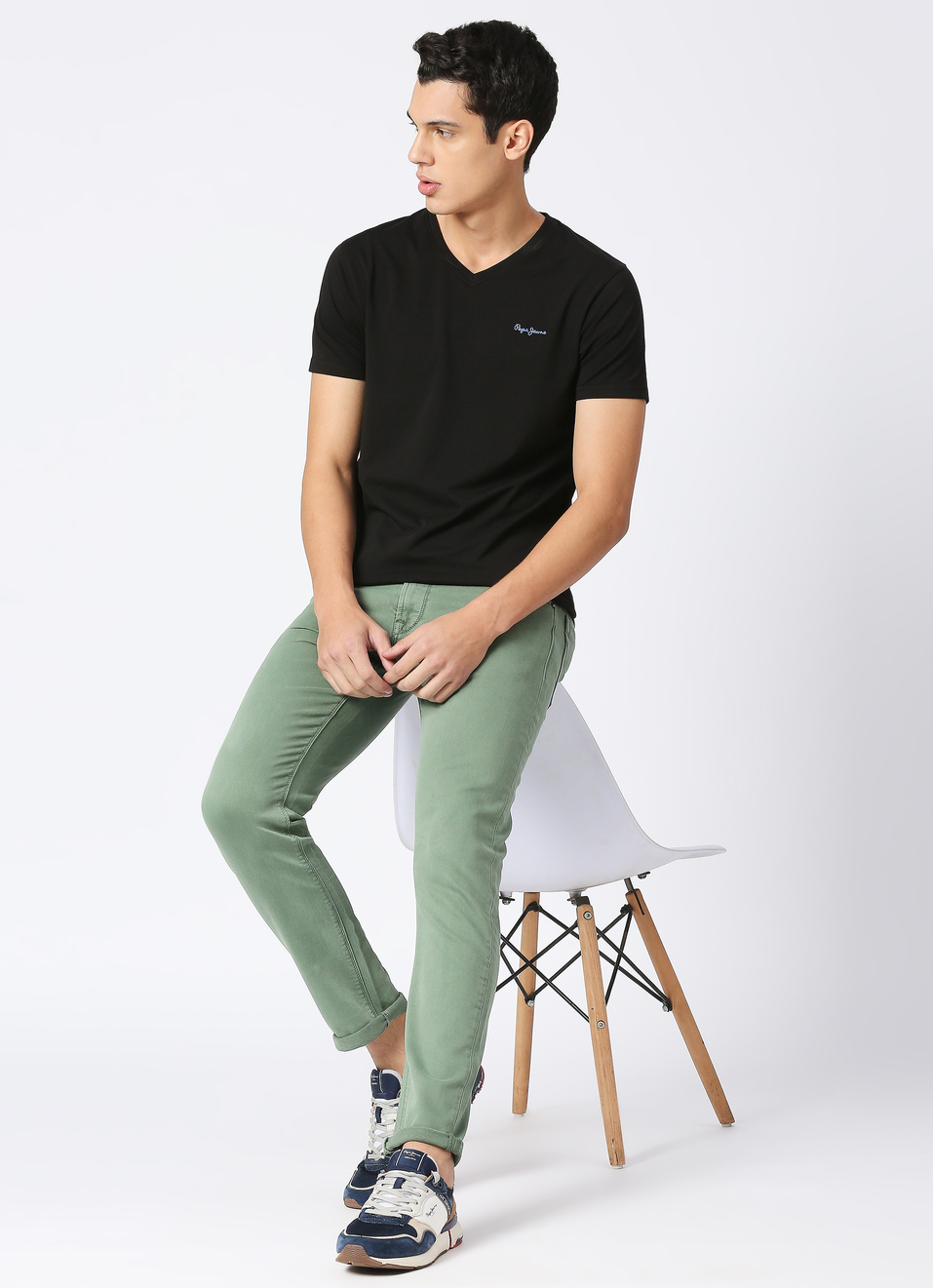 Tapered Vapour Tapered Fit Low Waist Jeans, , large image number 5