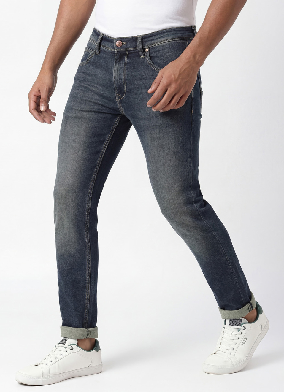 Tapered Vapour Tapered Fit Low Waist Jeans, , large image number 0