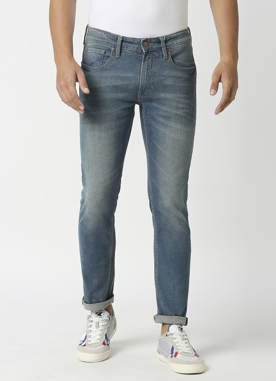 Tapered Vapour Tapered Fit Low Waist Jeans, , large image number 2
