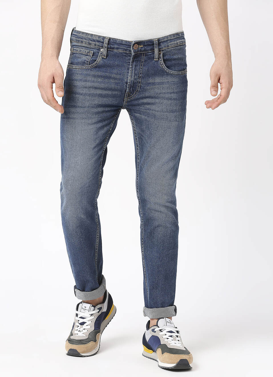 Tapered Vapour Tapered Fit Low Waist Jeans, , large image number 2