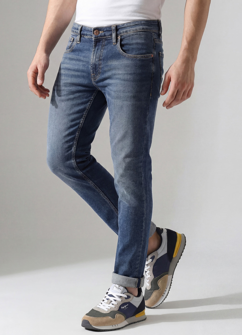Tapered Vapour Tapered Fit Low Waist Jeans, , large image number 0