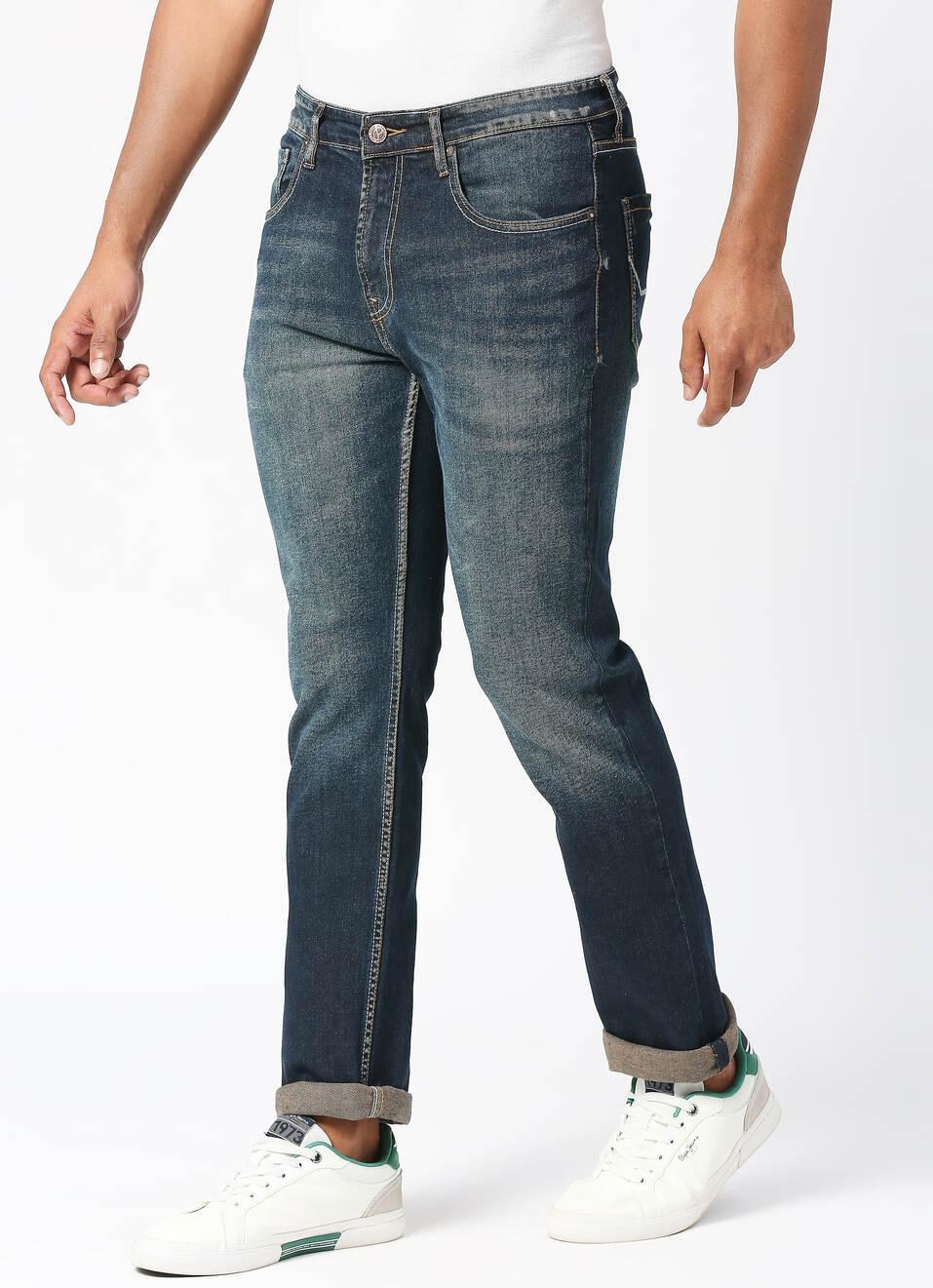 Cash Straight Fit Mid Waist Straight Leg Jeans, , large image number 3