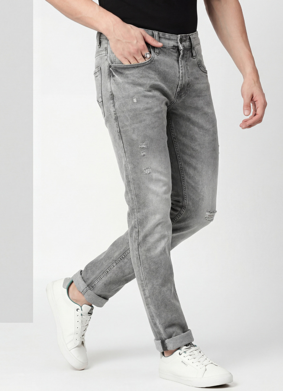 Vapour Slim Fit Mid Waist Jeans, , large image number 0