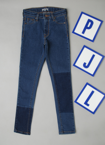 SKINNY FIT HIGH RISE TONAL DENIM