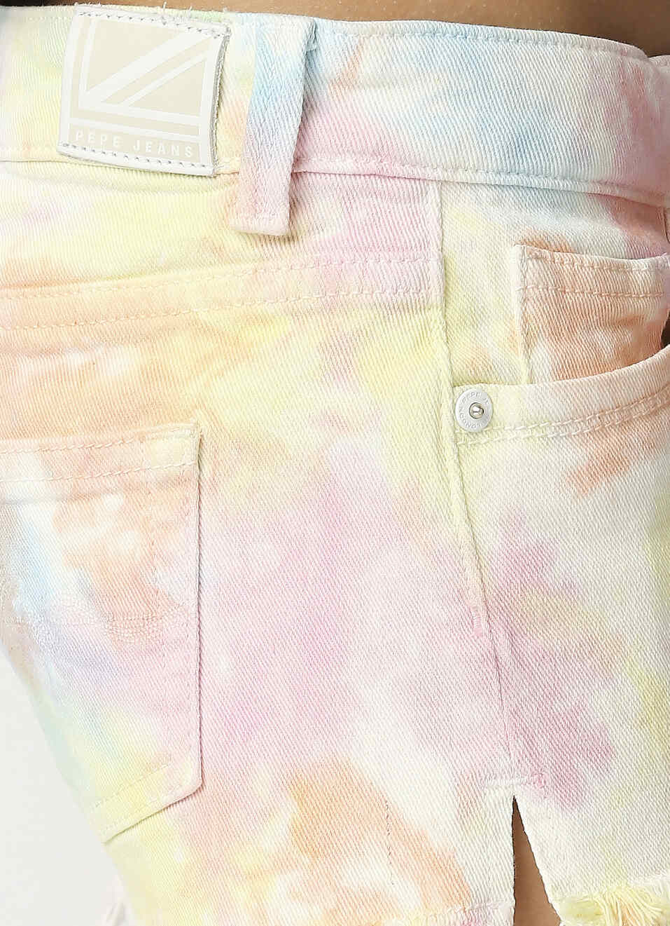 Tie & Dyed Denim Short, , large image number 4